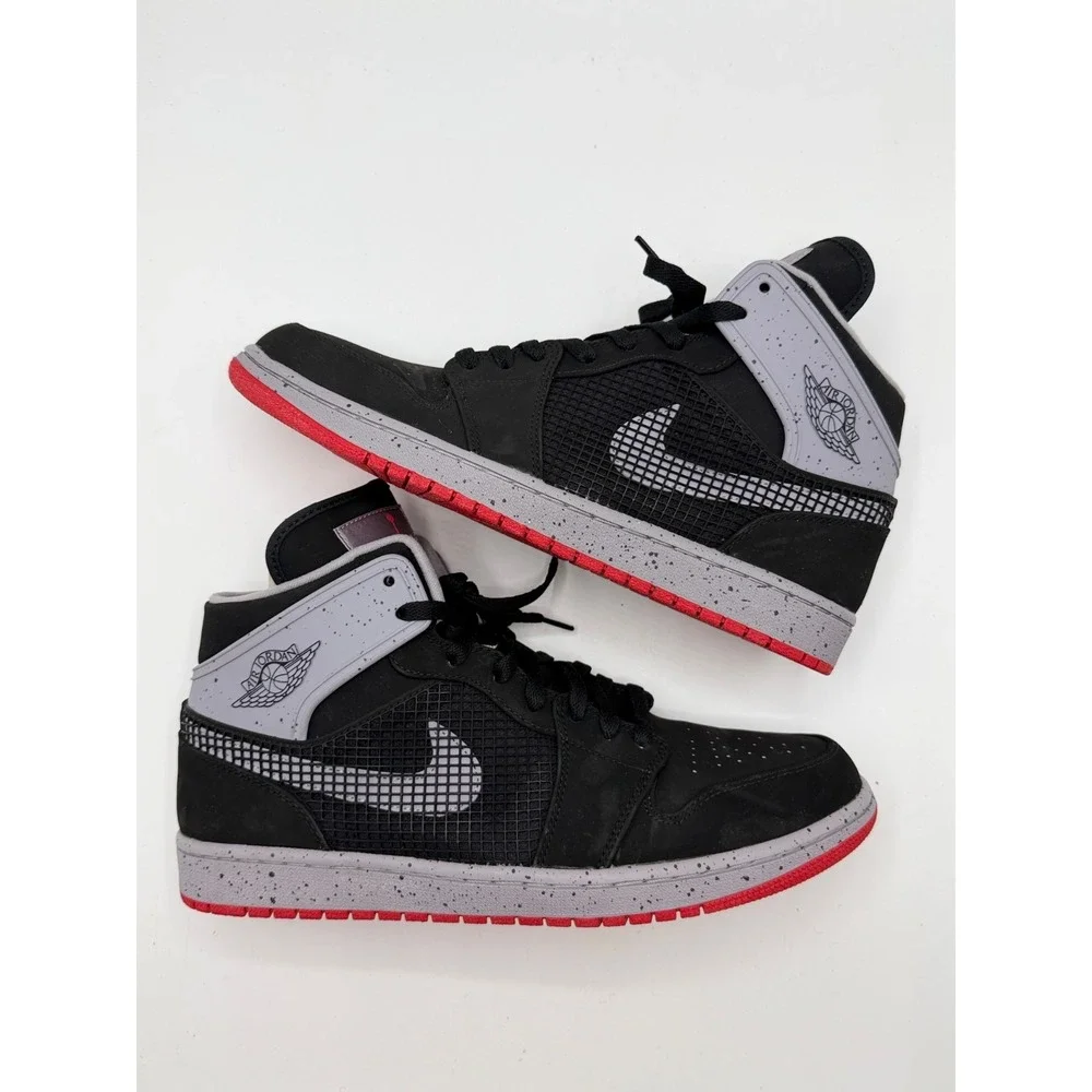 Jordan 1 Retro 89 Black Cement Grey 599873-003 Mens Size 11.5 No Box